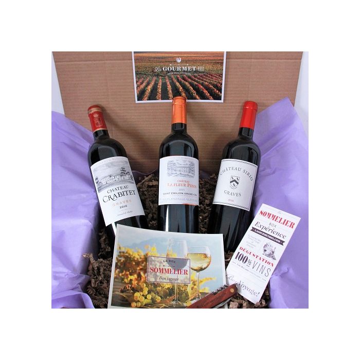 Créez votre coffret cadeau vin d'Europe - LA BOUTEILLE DORÉE